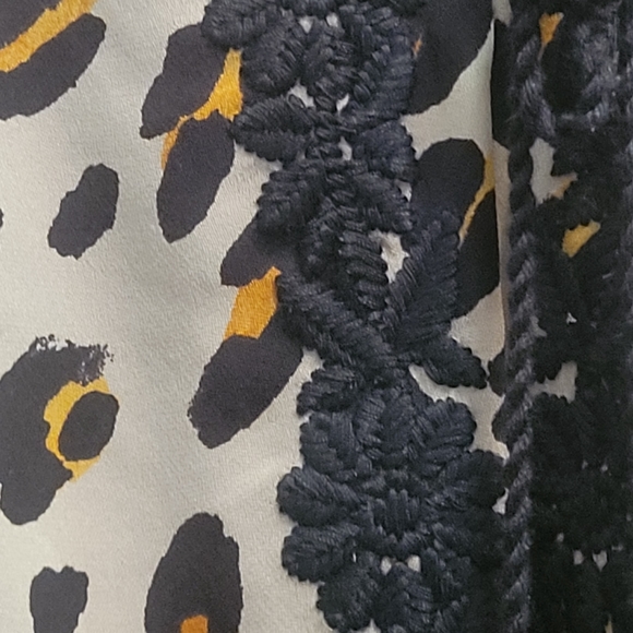 Kobi Halperin NEW Dress Leopard Black Gold Silk SMALL - Picture 5 of 9